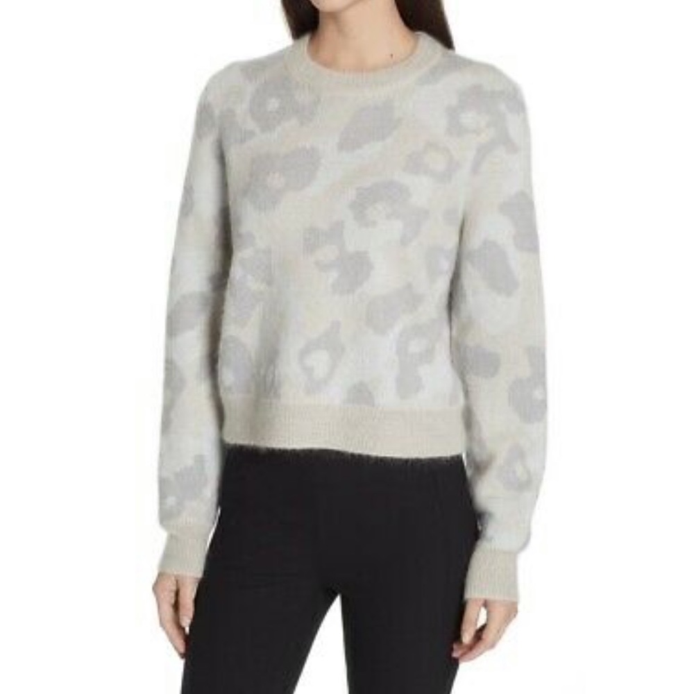 Rag & Bone Leopard-Print Mohair-Blend Sweater NWT!